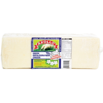 APOLLO GREEK KEFALOGRAVIERA CHEESE, 100% SHEEP’S MILK, FOR SAGANAKI