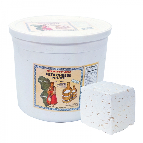 DOMESTIC FETA CHEESE COW&#039;S MILK, IN BRINE