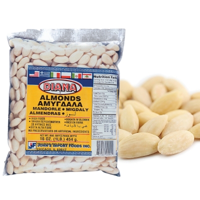 ALMONDS BLANCHED WHOLE